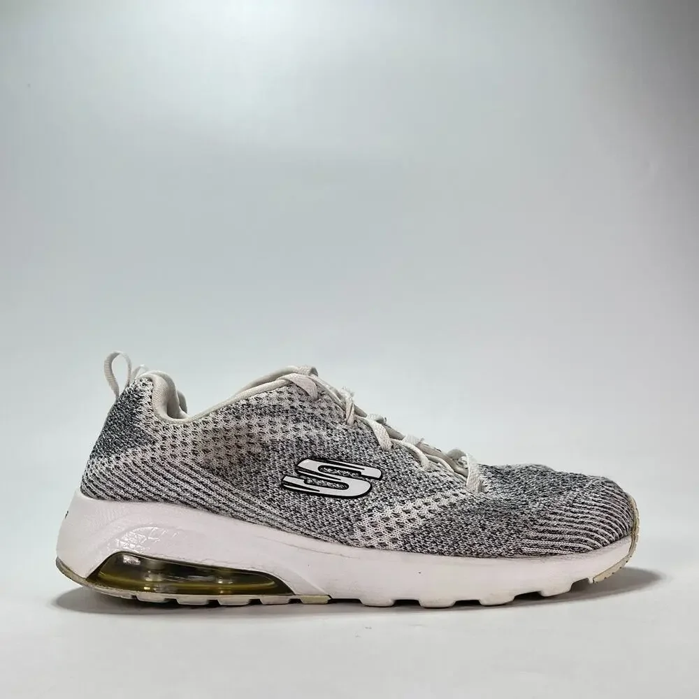 Skechers Skech-Air Extreme Not Alone White Black Sneakers 12921 Women's Size 7
